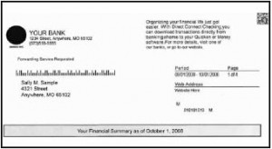 Recent Bank Statement