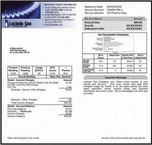 Recent Utility Bill